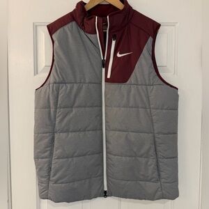 Nike Men's Team Issued Vest Gray/Maroon Large